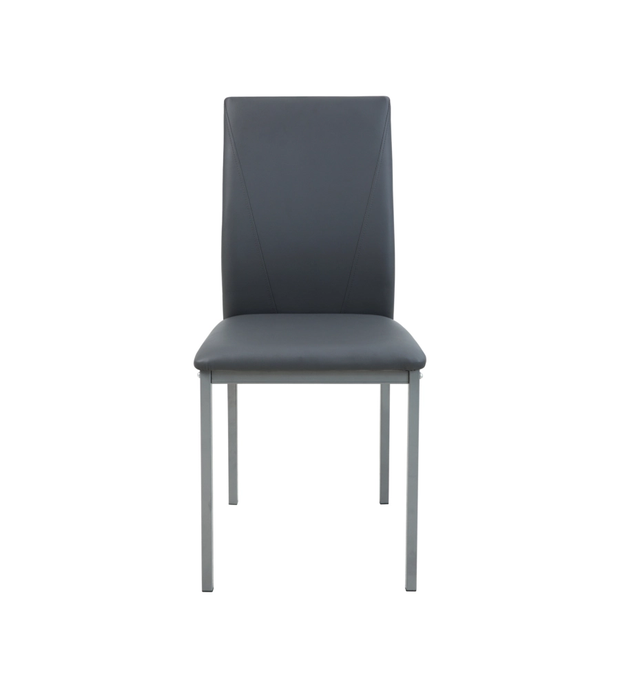 SET PRANZO BELLAHOME "MINORCA" GRIGIO CON TAVOLO ESTENSIBILE IN VETRO 4 SEDUTE